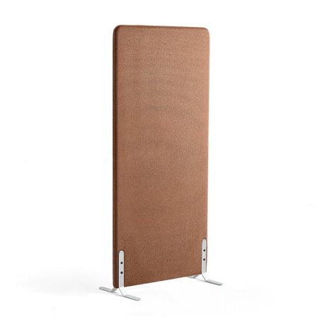 Skærmvæg ZONE, 1700x800x46 mm, stof Rivet, hvide ben, kobber