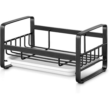 Oppvaskstativ med stor kapasitet (svart)