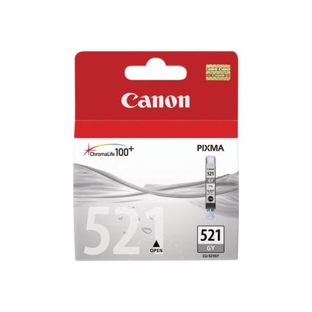 Canon Bläckpatron PIXMA CLI-521 GY, 2937B001, ChromaLife100+-bläck, grå, singelförpackning - Lyreco - Toner och bläck - Bläckpatroner - Bläckpatroner 