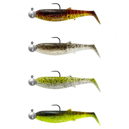 Savage Gear Cannibal Shad 6.8cm 3g+5g #1/0 Clearwater Mix 4+4pcs