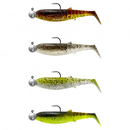 Savage Gear Cannibal Shad 8cm 5g+7.5g #2/0 Clearwater Mix 4+4pcs