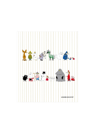 Opto Design Diskduk Mumin Online 5-pack Disktillbehör Vit 21x19