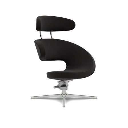 Varier Furniture Peel - Black - Chrome base