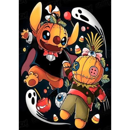 30*40cmStitch 5D timanttimaalaus täydellinen, timanttimaalaus Halloween