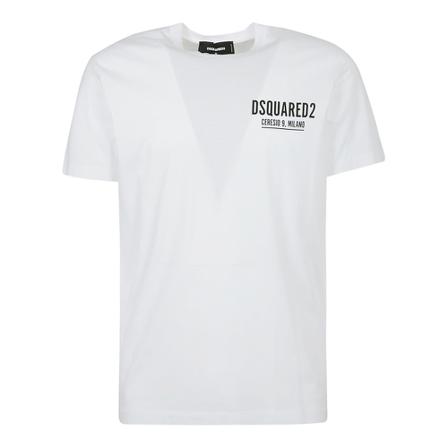 Dsquared2 - T-shirts - Vit - Herr - Storlek: S, Herr, Storlek: S
