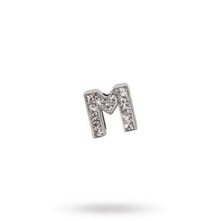 Rhinestone Crystal Letters M- Hundhalsband