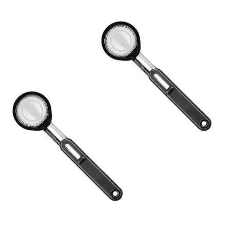 Kaffemätskopa Justerbar Volym Matsked Mått Sked Pulver Justerbar Spak Mätning