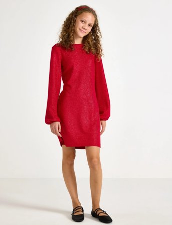 Lindex Kjole Med Sløjfedetalje - Red - 170