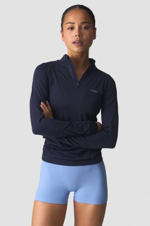 Define Seamless 1/4 Zip Navy