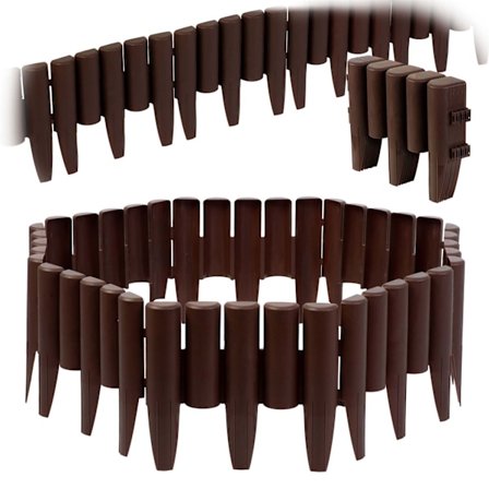 Plonos havekant 220 cm PL-961 brun