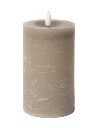 C'est Bon | Rustic Finish Led Pillar Candle | H12.5CM