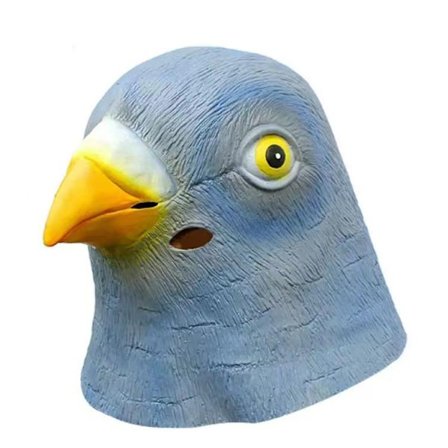 Nyhet Duva Halloween Kostym Party Latex Djurhuvud Mask