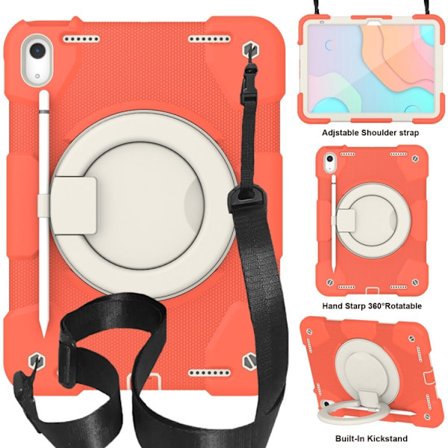 iPad 11 11th Gen / 10.9 10th Gen 2022/2025 360 Rotations Skal i PC+Silicone