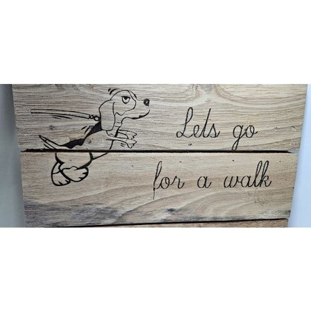 Knagerække til hundesnor, Snor, Sele, Halsbånd, Hunde, Gåture, Knagerække, 2 kroge, Lad os gå en tur