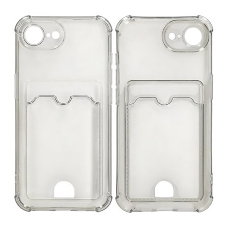 Shockproof Case with Card Holder iPhone 16e - Black