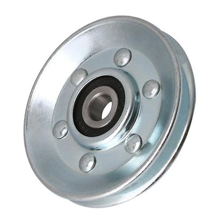 V-formet jernlager kabelhjul for industrihjul 73x10x11mm sølv