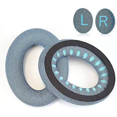 Ersättande tyg-örondynor kompatibla med Bose Quietcomfort 45 (qc45) Qc35 Ii trådlösa brusreducerande over-ear-hörlurar