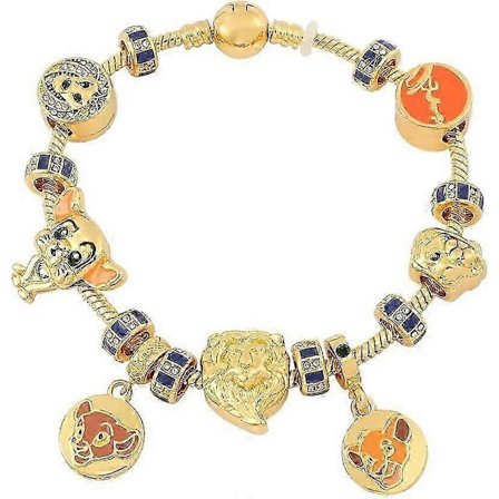 Dam Smycken Guldberlockarmband Pandora Inspirerad Stil m/Ros Silverfärg 19CM Hjärta Berlocker, Armband Y2K, Handsmycken, Armband för Kvinnor-