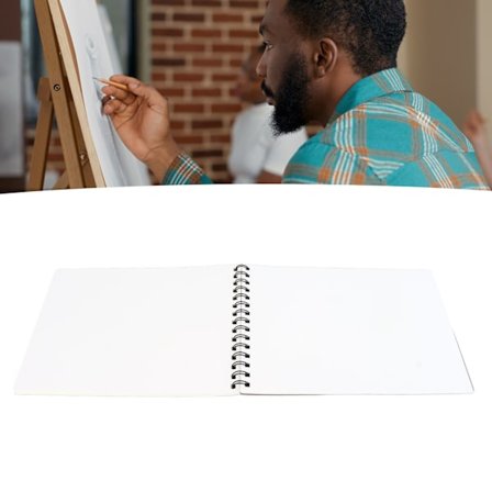 60 ark skissbok professionell 16K spiralbunden konstskissbok konstnärsritningsbok papper målningsritningsplatta orange