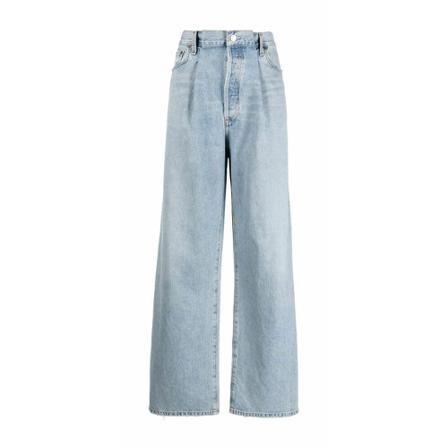 Agolde, Wide Jeans Blauw, Dames, Maat:W24