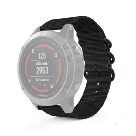 För Garmin Fenix ​​3 / 5X Universal 26MM Tre-ring nylon watch