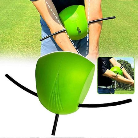 The Connector Golf Träningshjälpmedel - Golfsvingtränare med boll & riktningspinne, förbättrar svingmekanik & precision