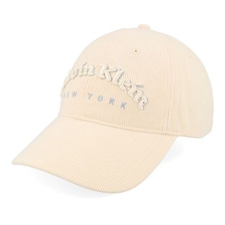 Calvin Klein - Beige unconstructed Keps - Corduroy Graphic Baseball Cap Tuscan Beige Dad Cap @ Hatstore