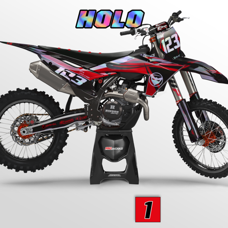 Kustomoitu Tarrasarja 24MX Holo Shadow - Gas Gas MC 85 2021-2026