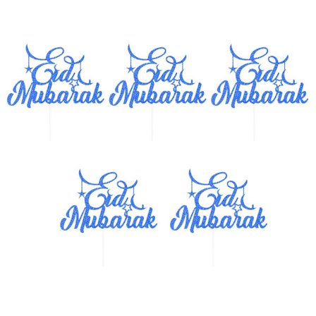 5 st Eid Mubarak Bak-Cupcake Toppers E E