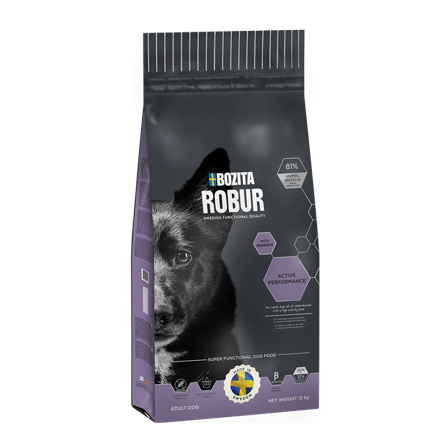 Bozita Robur - Dog Active Performance 12 kg - Hund - Hundefôr & hundemat - Tørrfôr for hund - ZOO.no