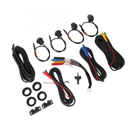 360 Graders Front Bagside Venstre Højre Panoramakamera AHD IP68 Vandtæt Android Auto Radio Nattesyn 720P