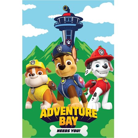 Fleecefilt Paw Patrol Adventure Bay 100x150 cm