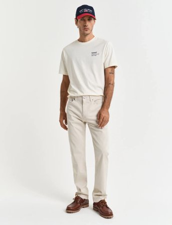 GANT Slim Desert Jeans - Cream - 40 x 30