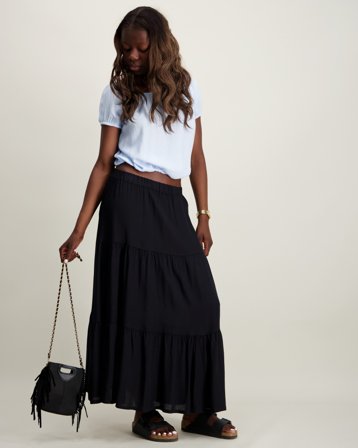 Instinct Girls long skirt Svart Skjørt Jente - Kids Brand Store