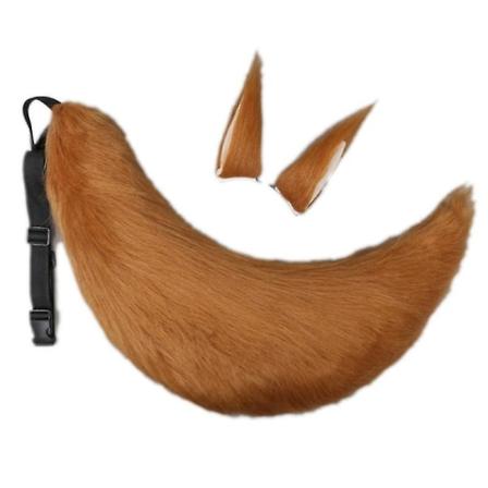 Karvainen päähine Eläin Susi Korvat Häntä Sarja Cosplay Puku Ha