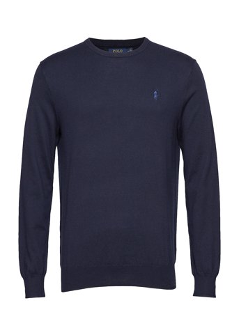 Polo Ralph Lauren Slim Fit Cotton Sweater - Navy - XL