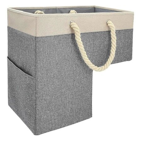 Trappekurv for trapper, sammenleggbar trappekurv med tykke bomullsrephåndtak, trappekurver for teppebelagte trapper