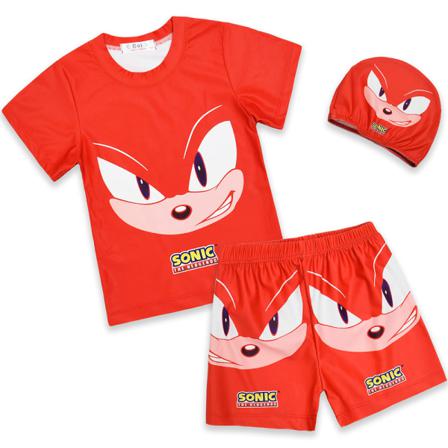 3st Boy Cartoon Baddräkt Sonic The Hedgehog Badkläder Set