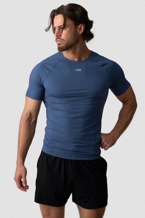 ICANIWILL - Ignite Muscle Fit T-Shirt Dusty Twilight Blue - Herren - ICIW