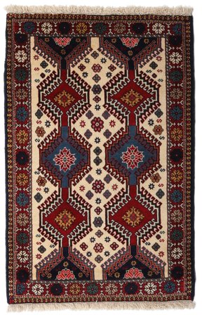 Medallion Small Yalameh Rug 83X127 Wool