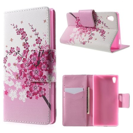 Sony Xperia Z5 Plum Blossom Plånboksfodral