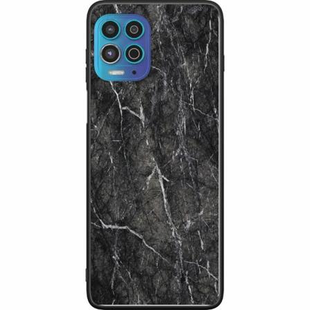 Motorola Moto G100 Svart Skal Marmor Svart