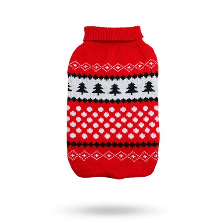 Urban Pup - Red / White Snowball Sweater - Hundeklær, Koseklær, Fest & Utkledning, Hundesko på Doggie.no