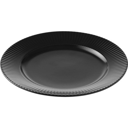 Aida Groovy Tallerken 21 cm Svart Stengods