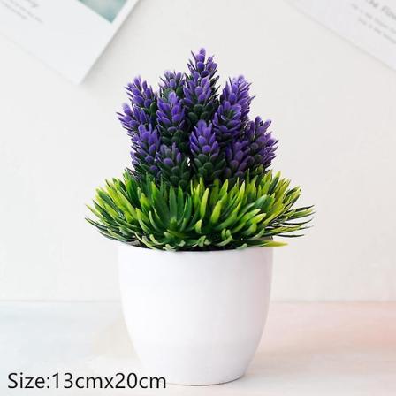 Keinotekoiset kukat + maljakko Tekokasvit Bonsai Pieni puu Ruukutettu koriste Deko Koti sisustus Hää Puutarha Syksy sisustus Maalaistalo Style 3- 