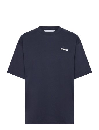 Svea Swaustin Boxy Ss T-Shirt - Navy - M
