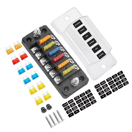 Højstrøms 6-udgangs sikringsboks Vibrationssikker designterminaler til biler