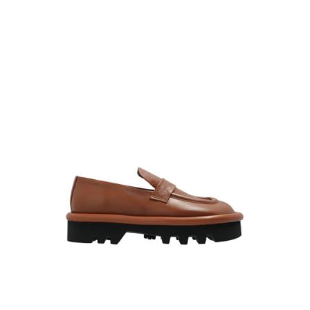 JW Anderson Instappers with stitching details , Bruin , Heren , Maat: 43 EU Instappers & Slip ons