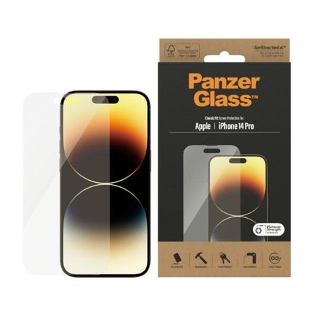 PanzerGlass Classic Sovita antibakteerinen lasi iPhone 14 Pro -malliin