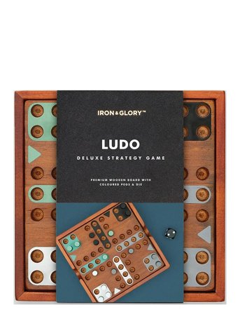 Træspil Fia/Ludo Brown Iron & Glory